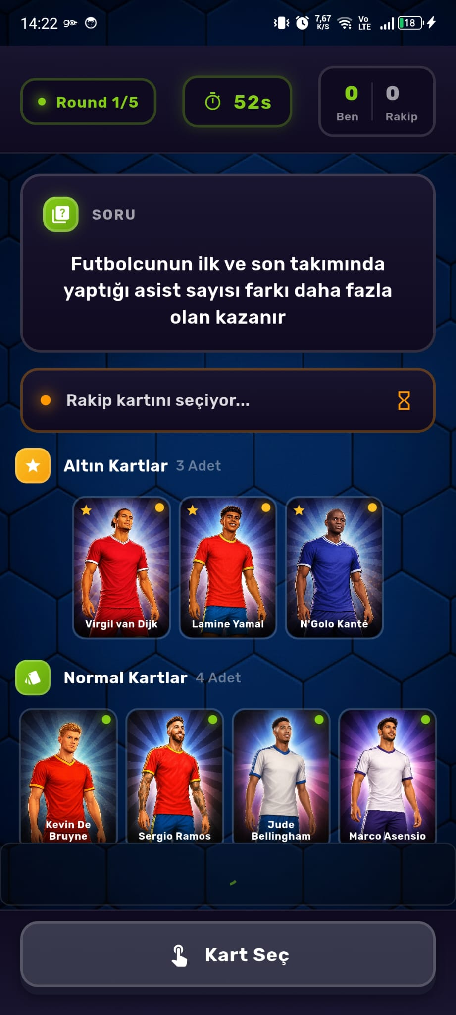 Card7 Oyun Ekranı